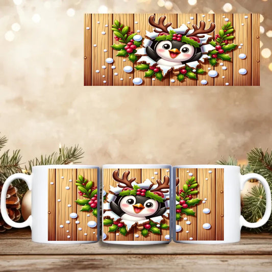 3D Kerstfiguren Mok – Kerstmok met 3D-kerstfiguren design (keuze uit afbeeldingen)