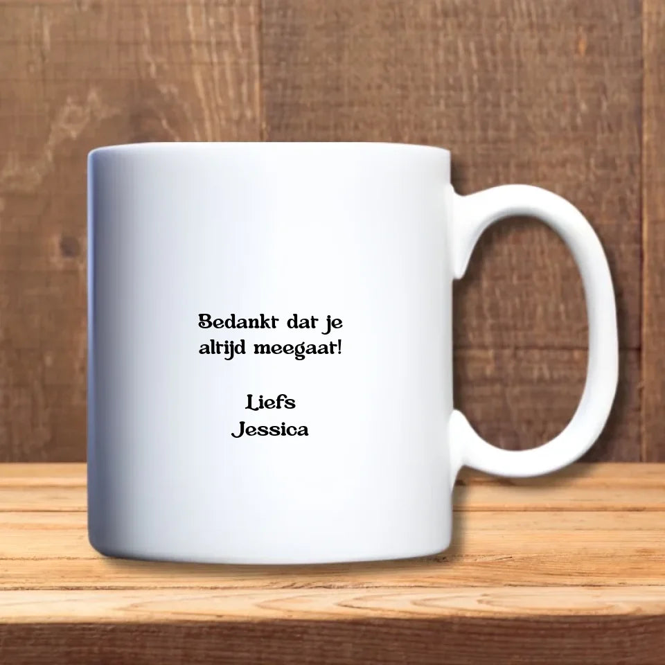 Sportieve Best Dad Ever Beker – Gepersonaliseerd cadeau voor papa