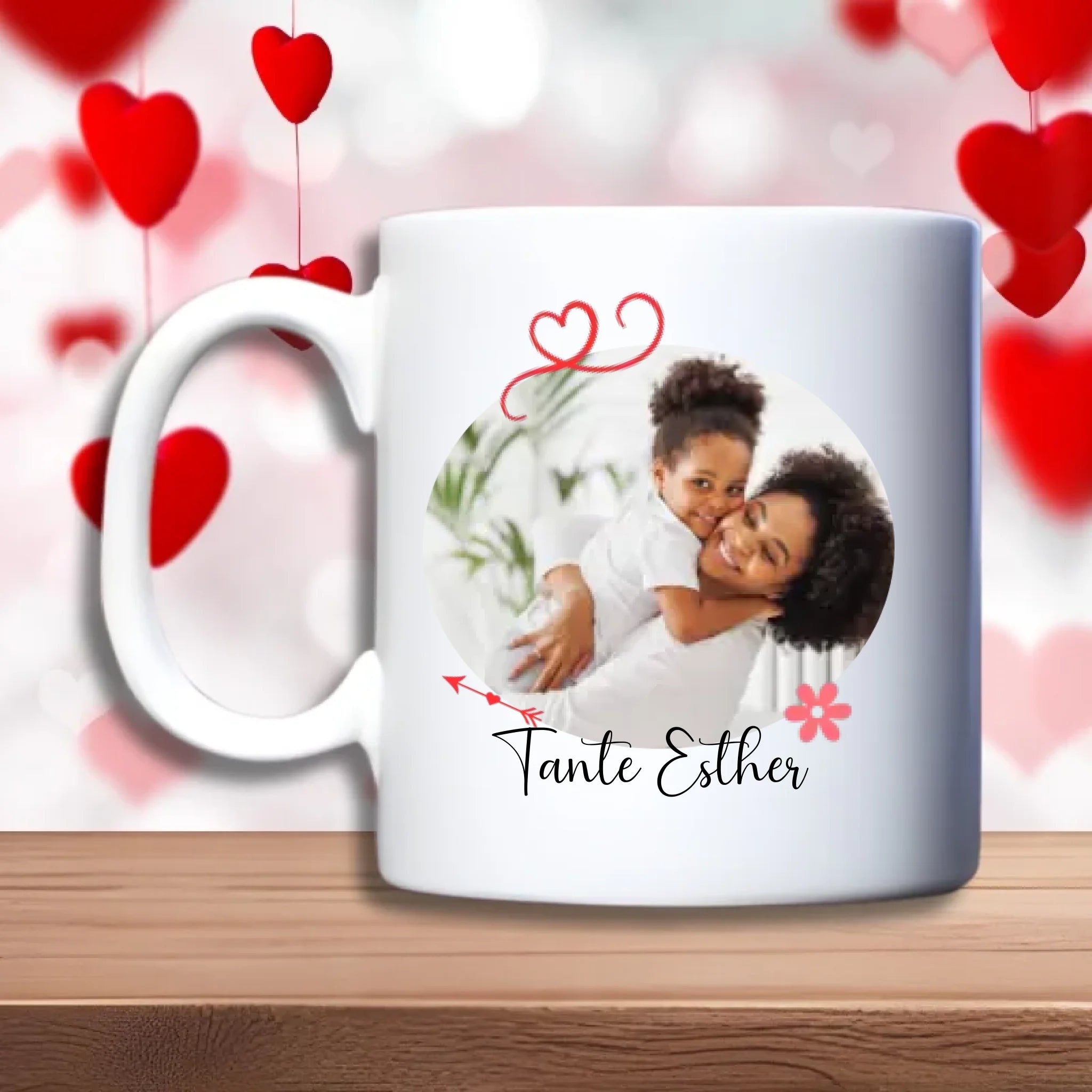 You Make My Heart Smile Beker – persoonlijk cadeau met foto en liefdevolle tekst – debekershop.nl