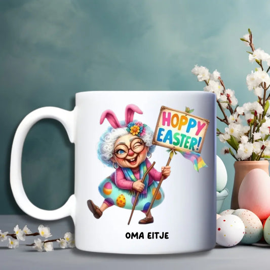 Grazy Grandma mok - Gepersonaliseerde beker met naam - Debekershop.nl