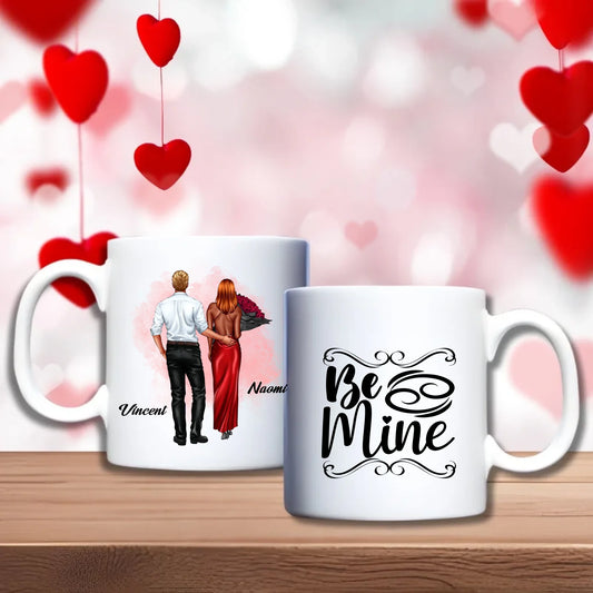 Koppel in avondkleding Beker – romantisch persoonlijk cadeau voor koppels