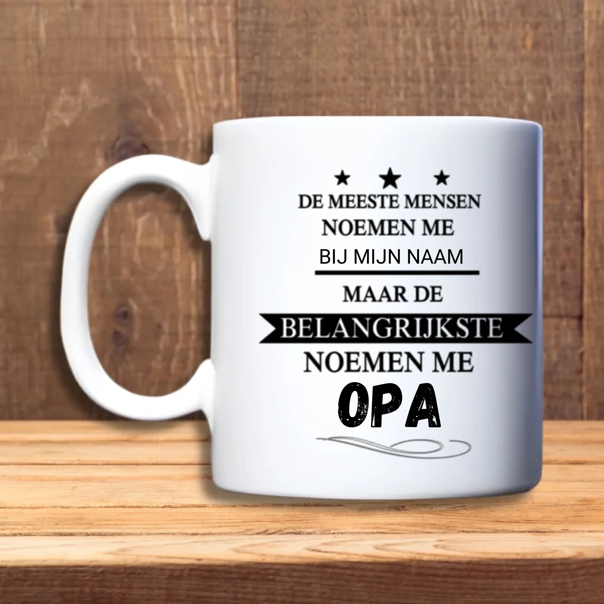 De meeste mensen noemen mij opa - Geboortecadeau - Mok - Gepersonaliseerde Beker