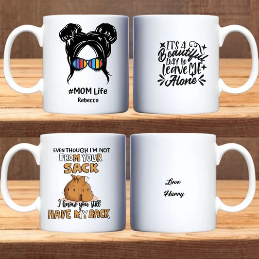 Set van 2 Bekers – Moeder & Bonusvader – humoristisch cadeau