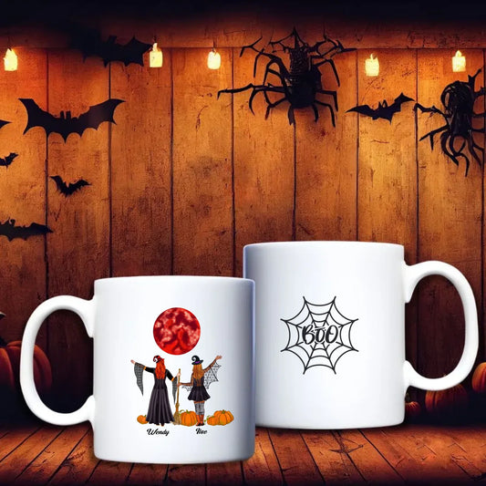 Heksen vriendinnen – Beker – grappig persoonlijk halloween cadeau voor vriendinnen – debekershop.nl