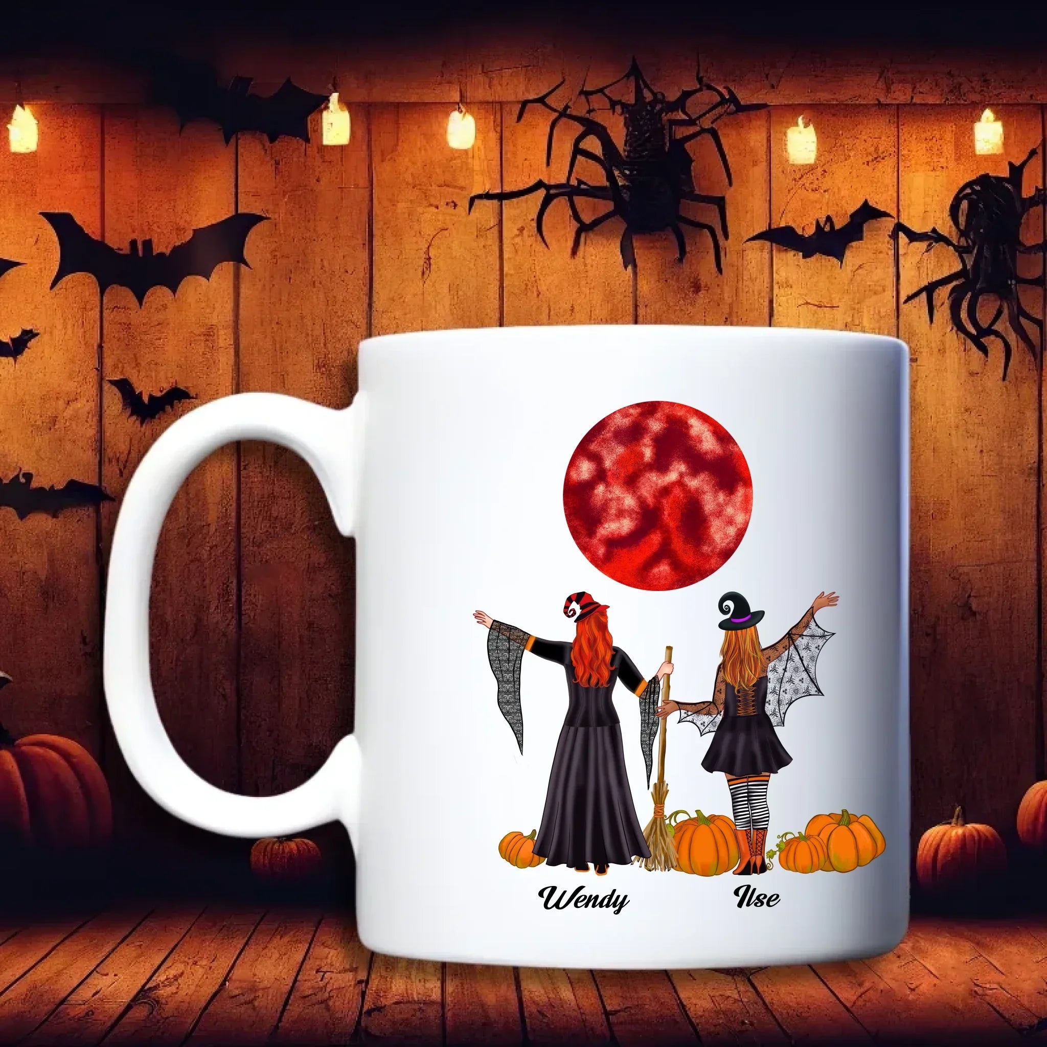 Heksen vriendinnen – Beker – grappig persoonlijk halloween cadeau voor vriendinnen – debekershop.nl