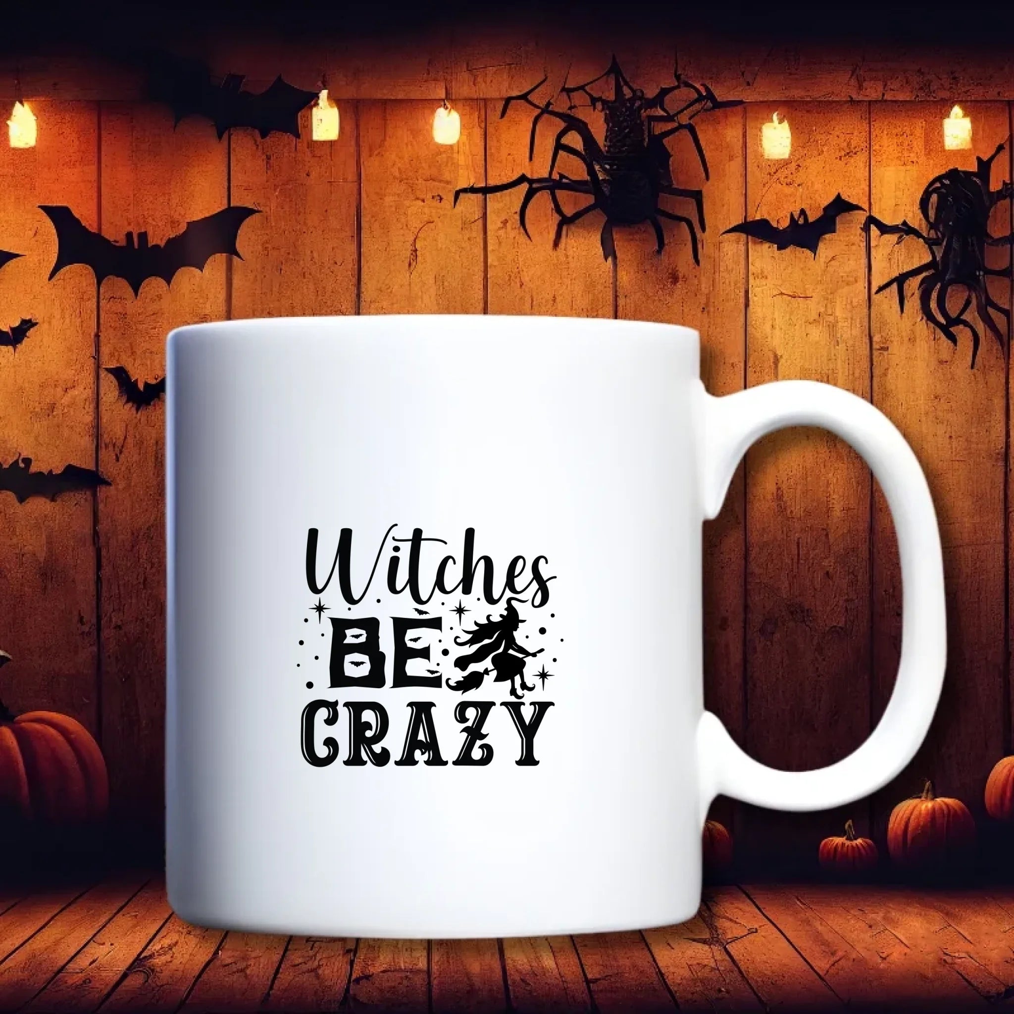 Heksen vriendinnen bij boom – Beker – persoonlijk halloween cadeau voor vriendinnen – debekershop.nl
