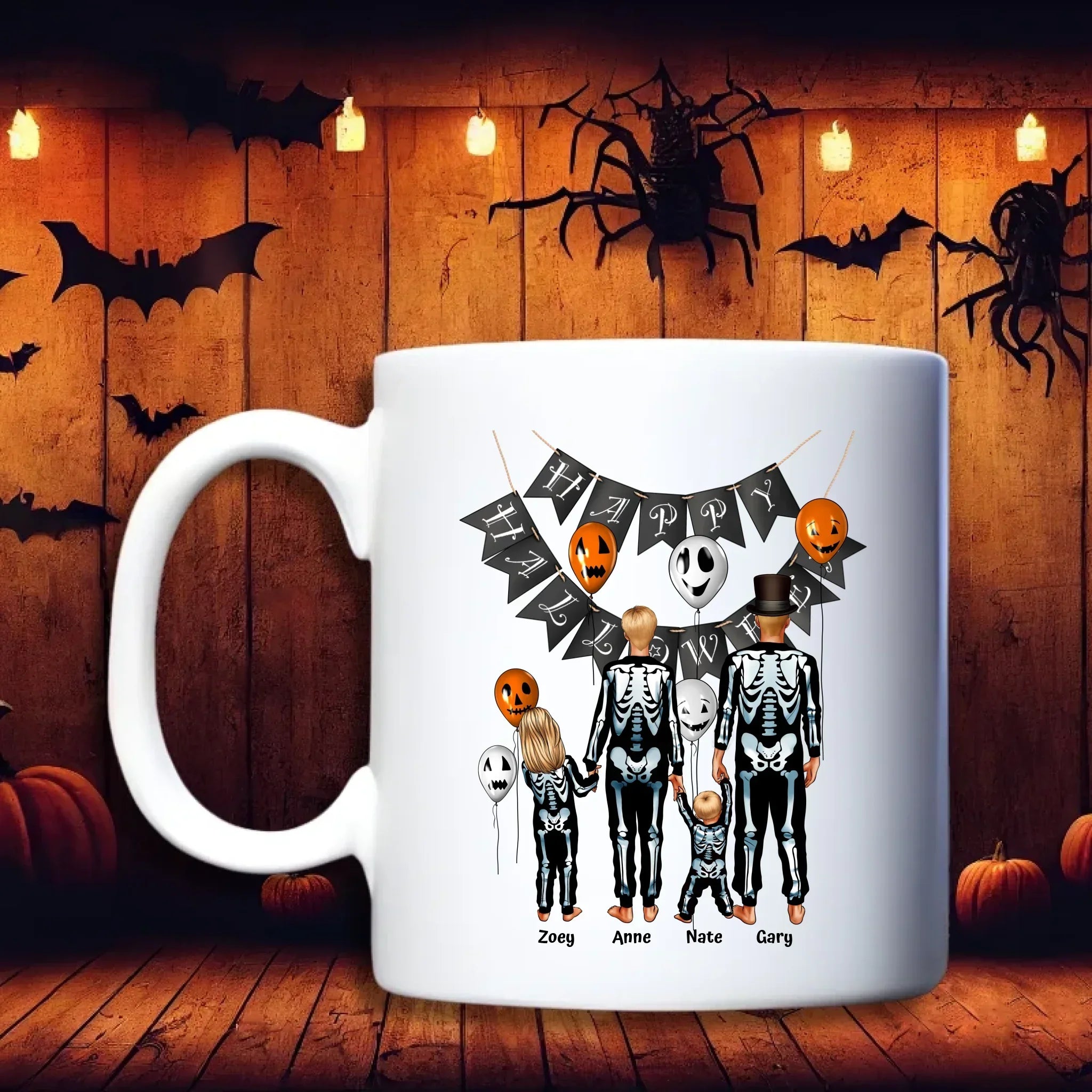 Halloween Family Beker – persoonlijk halloween cadeau voor gezin – debekershop.nl