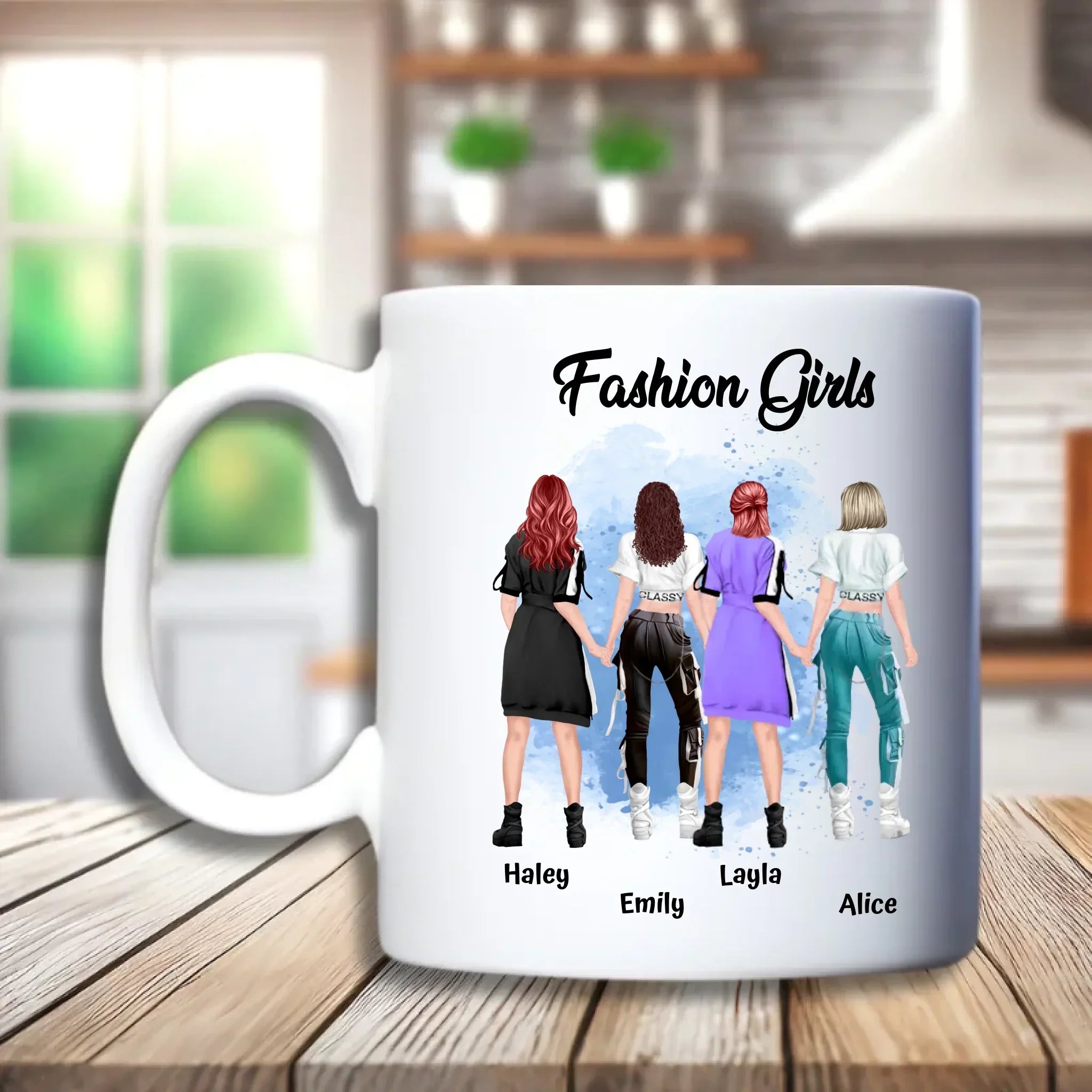 Fashion Girls Beker – persoonlijk cadeau voor vriendinnen met fashion-stijl – debekershop.nl