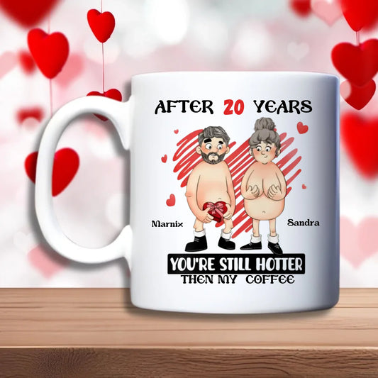 After .... years Beker – humoristische tekst, personaliseerbaar aantal jaren, cadeau voor jubileum, debekershop.nl