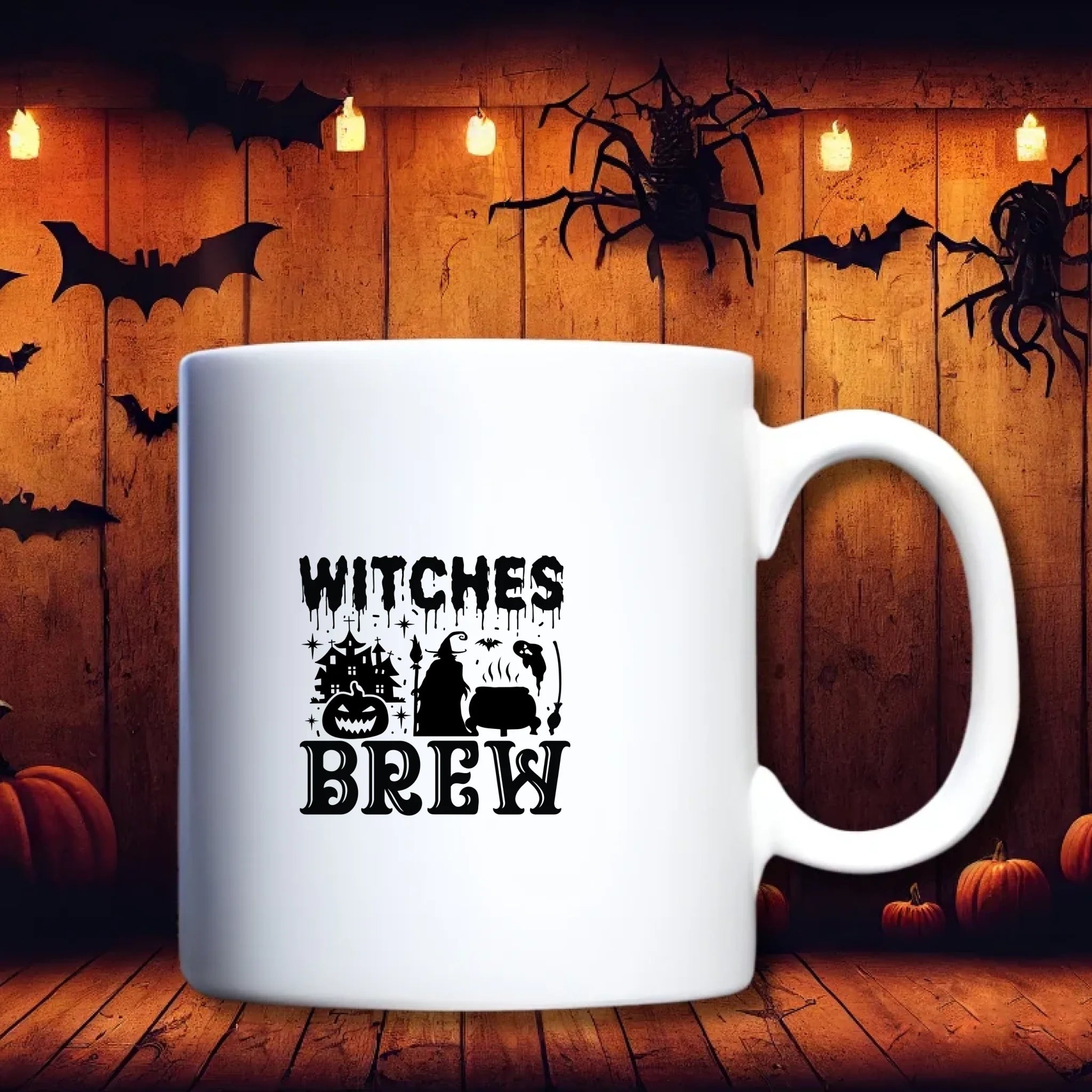 Schattig heksje – gepersonaliseerde tegel, debekershop.nl, schattig Halloween design