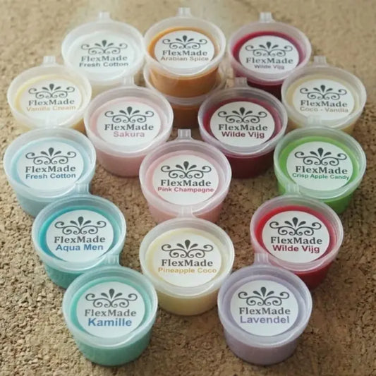 FlexMade Waxmelt pakket set 15 geuren sojawax