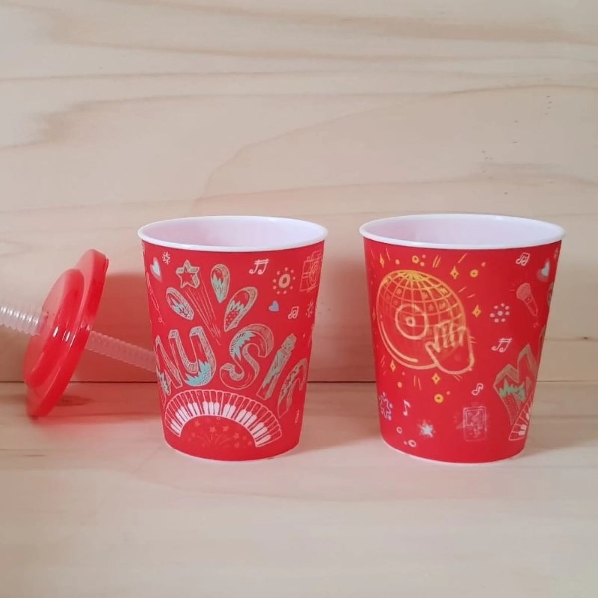 3D-beker met naam, thema Muziek, van FlexMade