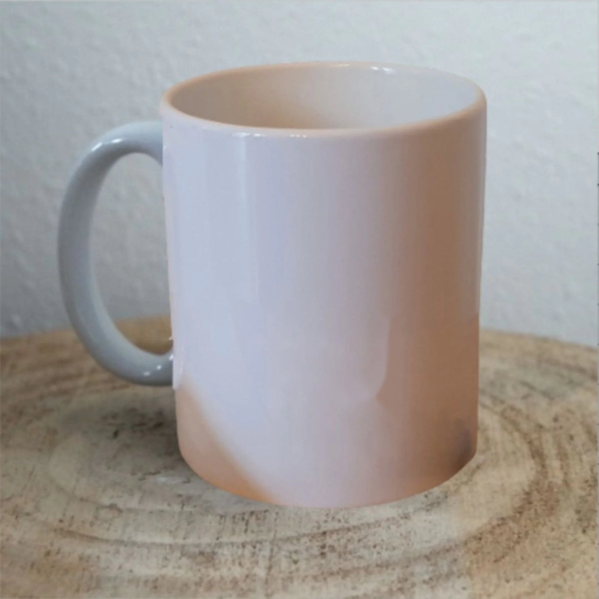 Beker Bonuspapa kerst, voorbeeld van de tekst op de achterkant (witte beker)