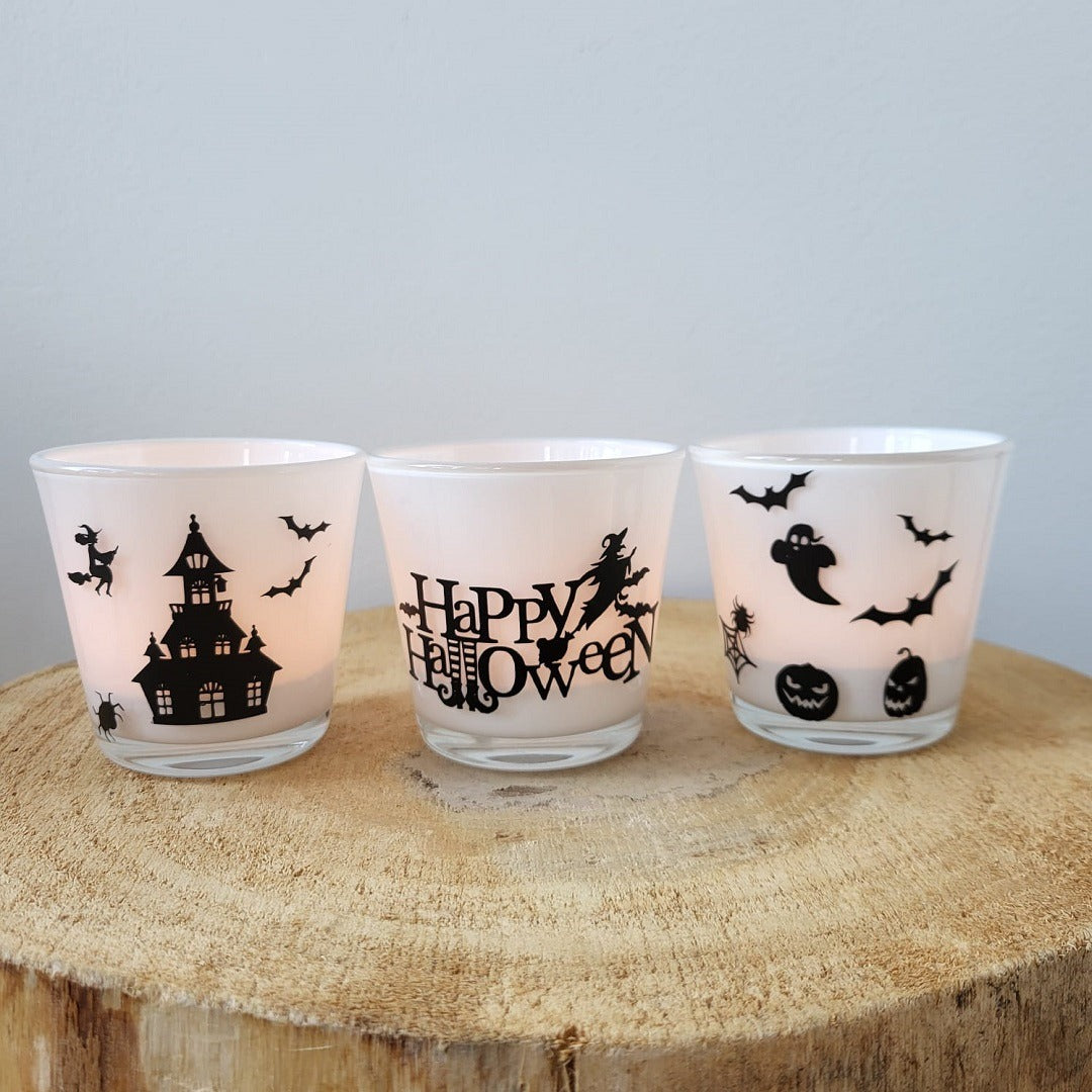 Set van 3 theelichtjes Halloween FlexMade