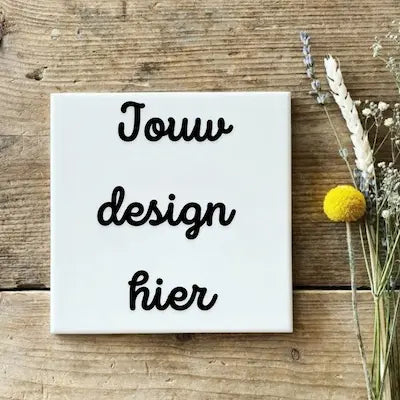 Tegeltjes met eigen design - Debekershop verzendt vanuit het atelier in Kortenhoef